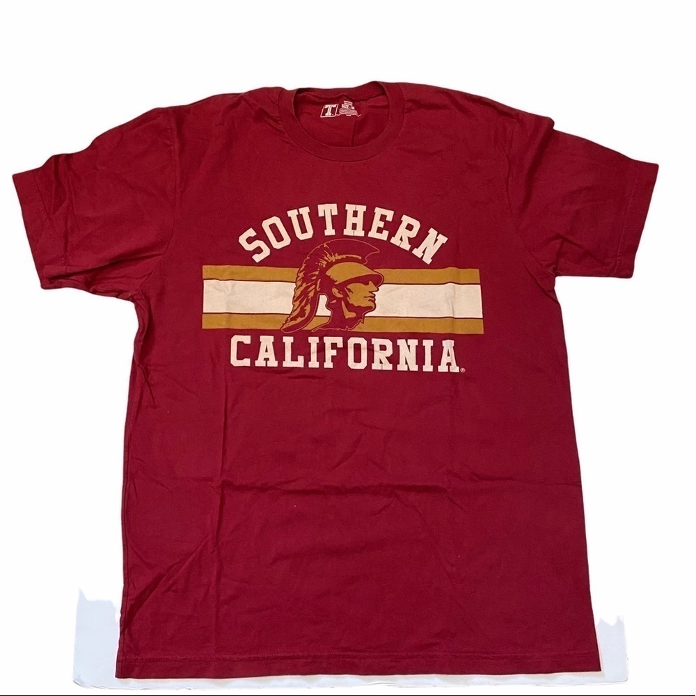 Vintage USC Trojans Burgundy T-Shirt Unisex Med